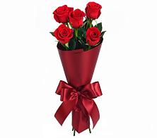 Букет 5 Красных роз Эдлесс Лав в Давыдово