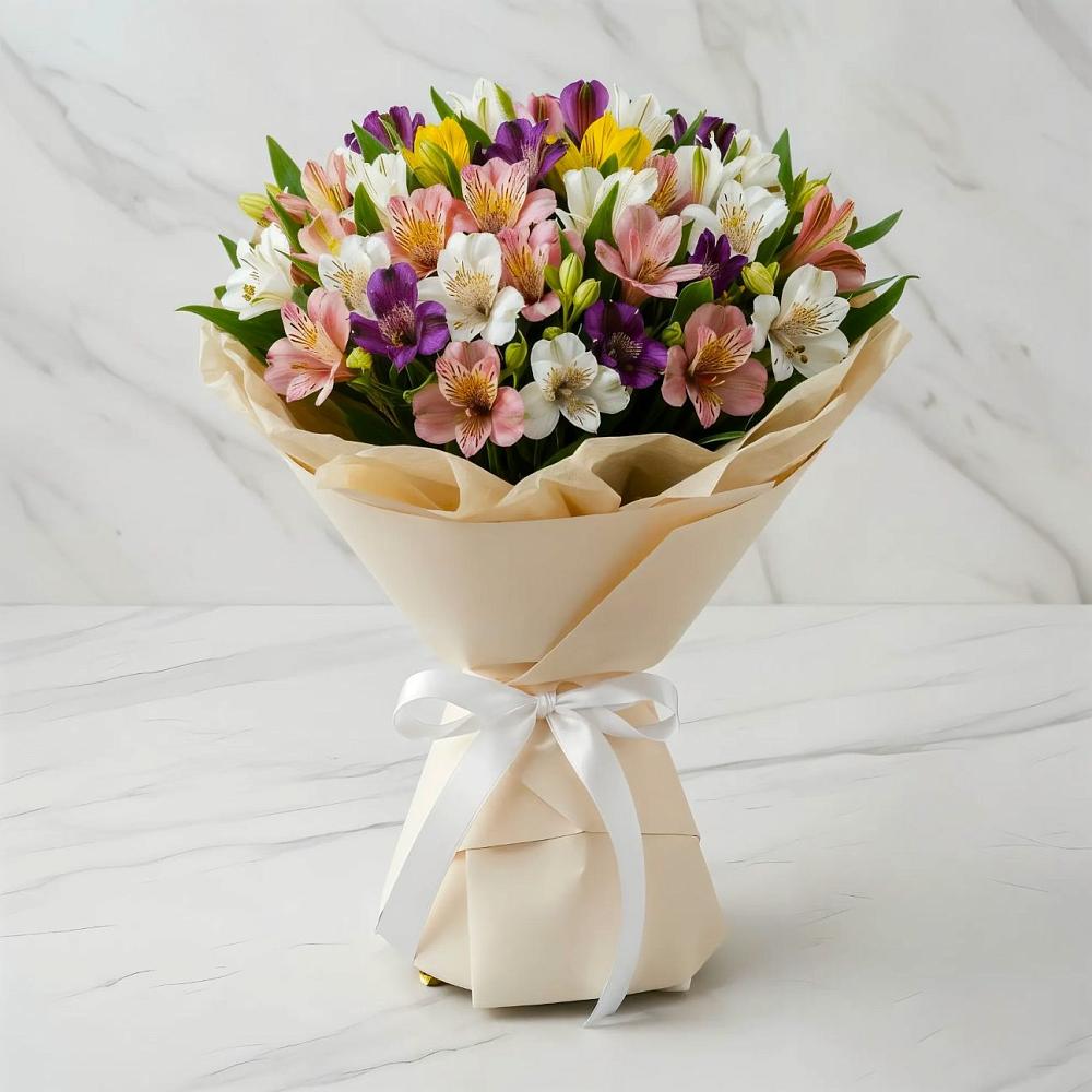 Букет цветов из: Альстромерии в Давыдово