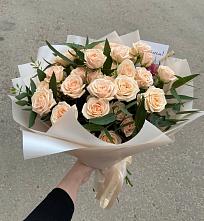 Букет Кремовые розы Латте в Давыдово