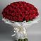 Букет 101 Красная роза Блэк Мэджик в Давыдово