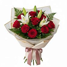 Букет цветов из:  Лилии и Розы в Давыдово