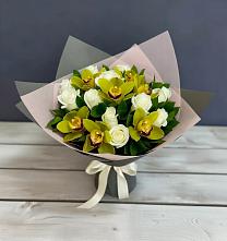 Букет цветов из:  Орхидеи и Розы в Давыдово