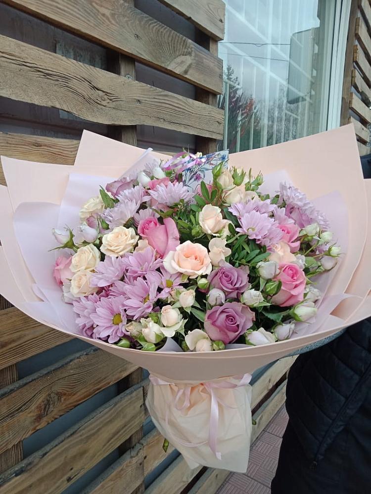 Букет цветов из: Розы и Хризантемы в Давыдово