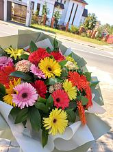 Букет цветов из:  Герберы #REPLACE_PRED# Давыдово