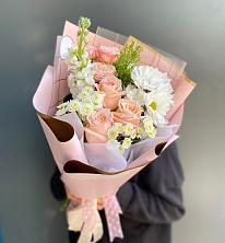 Букет цветов из:  Хризантемы и Розы в Давыдово