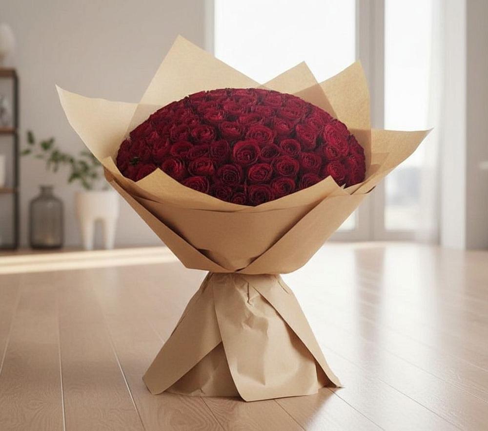Букет 101 Красная роза в Давыдово