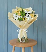 Букет цветов из:  Хризантемы и Розы в Давыдово