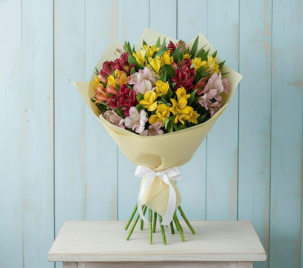Букет цветов из: Альстромерии в Давыдово