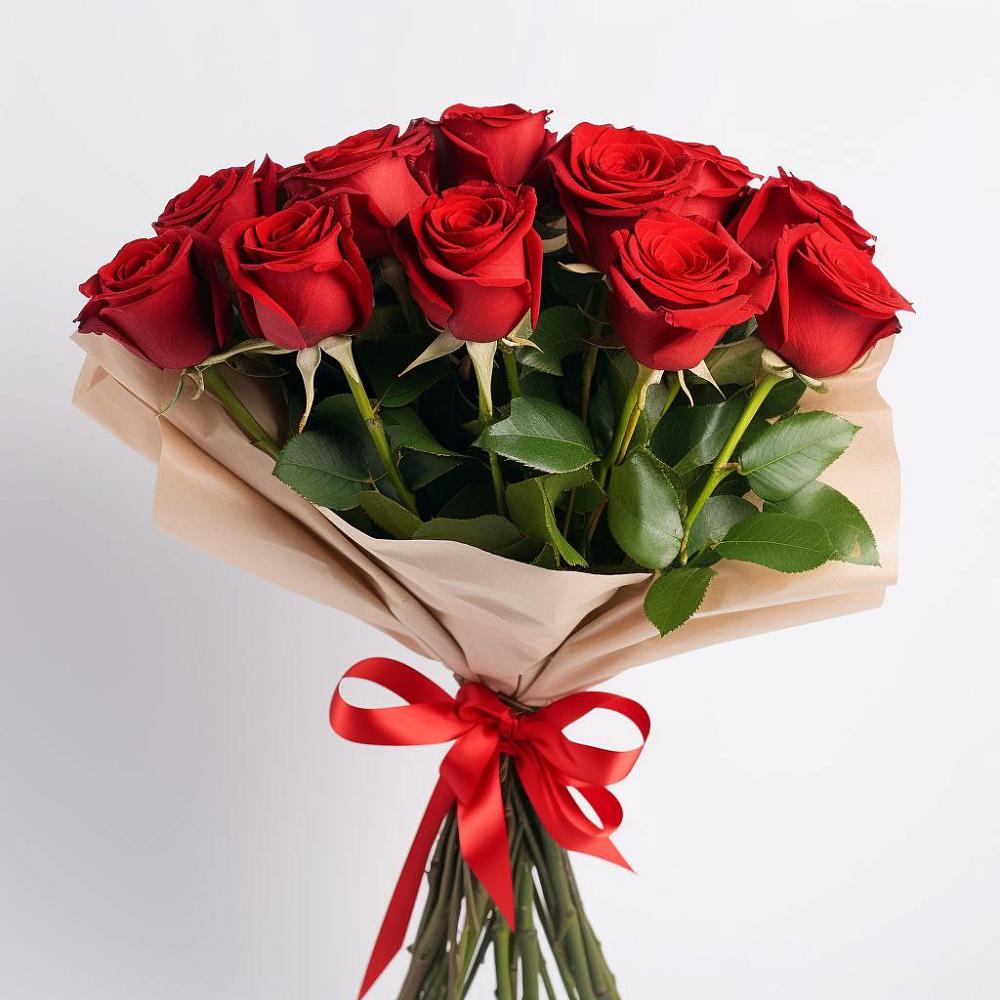 Букет 11 Красных роз Эдлесс Лав в Давыдово