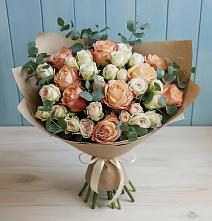 Букет цветов из:  Альстромерии и Розы в Давыдово