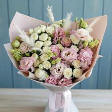 Букет цветов из:  Альстромерии и Розы в Давыдово
